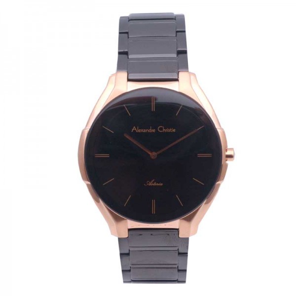 Alexandre Christie AC 8610 Rosegold Black Man MHBBRBA